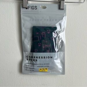 Caribbean blue Figs Compression Socks